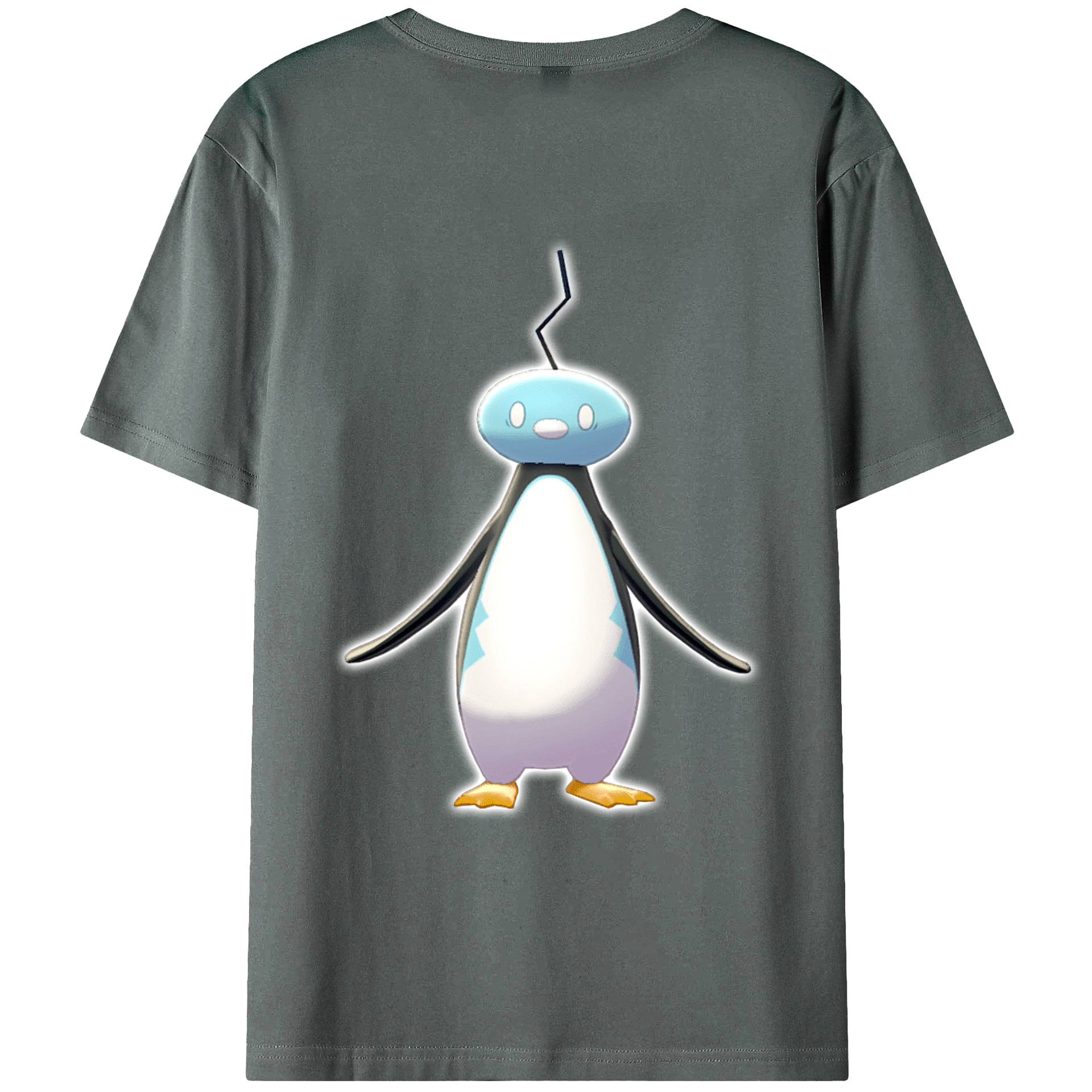 （画像用） ポケットモンスター Pokémon 綿100％ メンズ半袖Tシャツ（バックプリント） 通気性